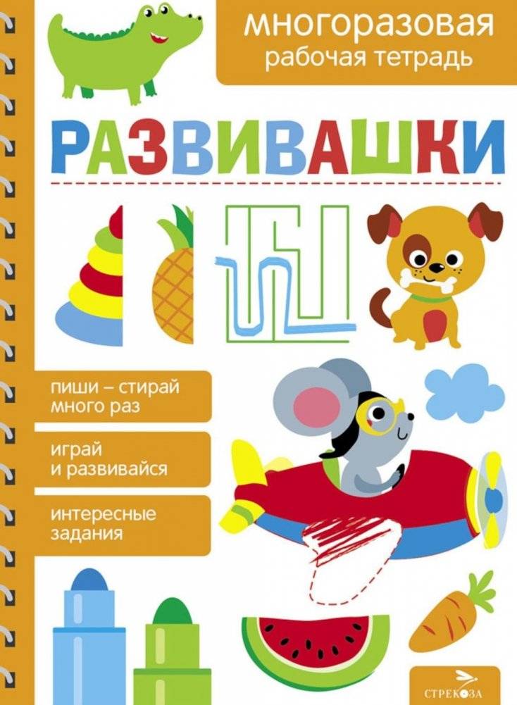Развивашки. Многоразовая рабочая тетрадь | Developmental Activities: Reusable Workbook