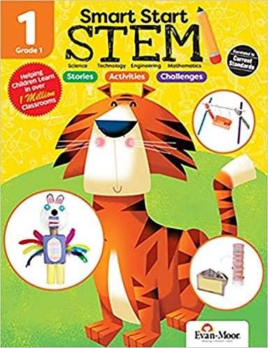 Evan-Moor Smart Start STEM Grade 1. Книга заданий: практические занятия STEM и навыки критического мышления | Evan-Moor Smart Start STEM Grade 1 Activity Book