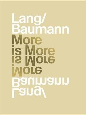 More is More | More is More