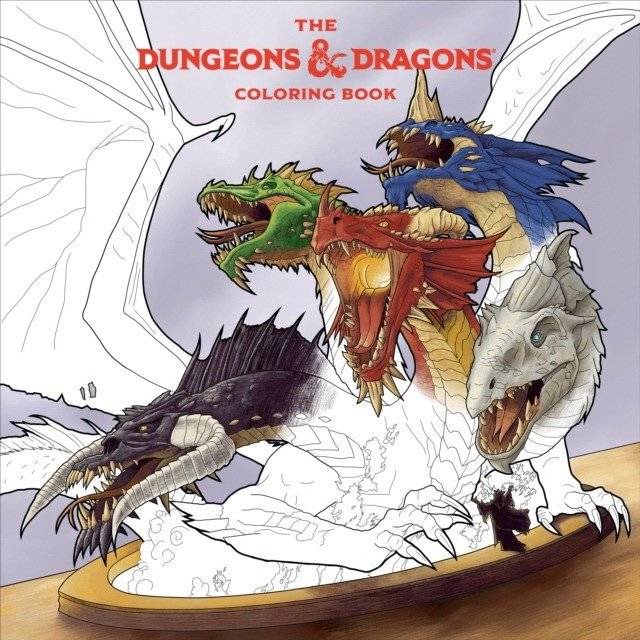 Раскраска Dungeons & Dragons | The Dungeons & Dragons Coloring Book