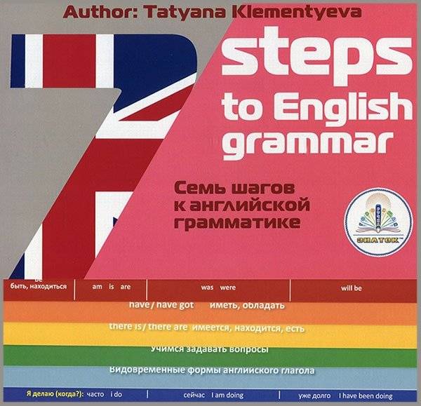 7 шагов к английской грамматике. Учебное пособие автора Т.Б. Клементьевой для говорящей ручки ЗНАТОК™ | 7 Steps to English Grammar: A Study Guide by T.B. Klementyeva for the ZNATOK™ Talking Pen