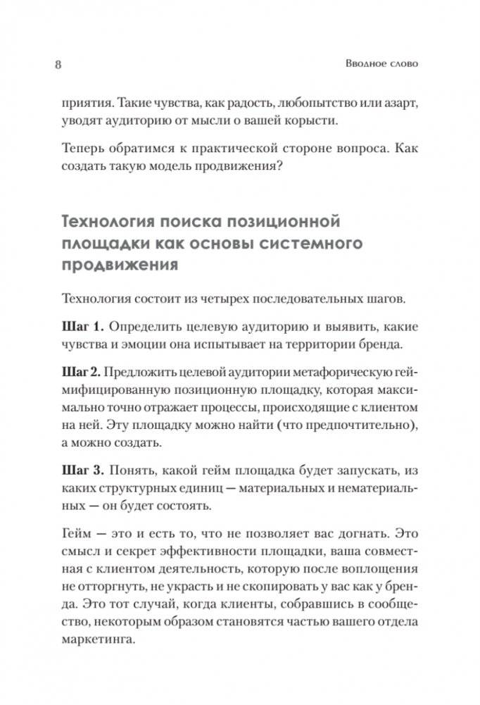 Продвижение как гейм. Технология раскрутки с помощью позиционной площадки фото книги 7
