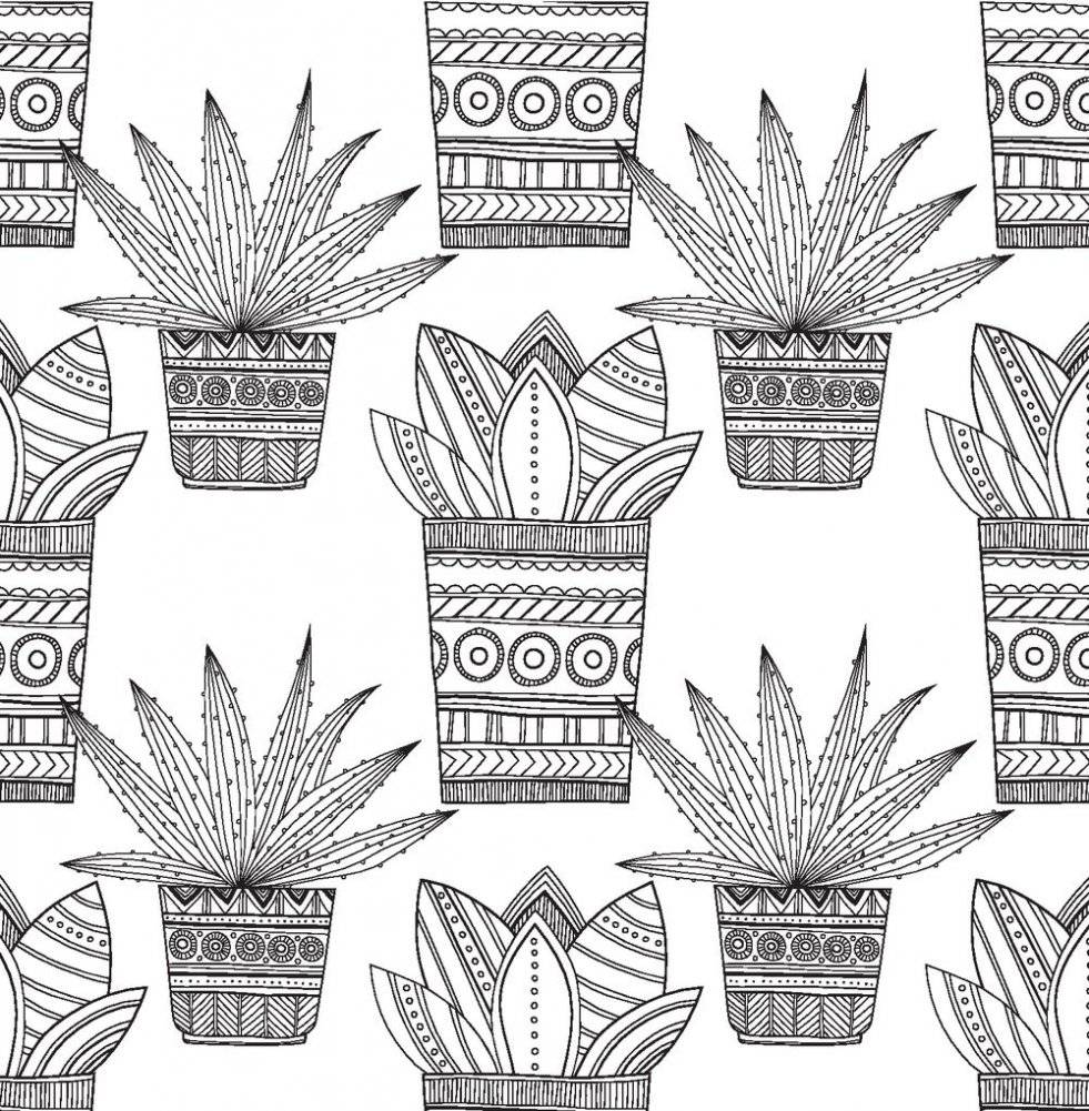 Cactus party. Раскраска-оазис для творчества и вдохновения фото книги 3