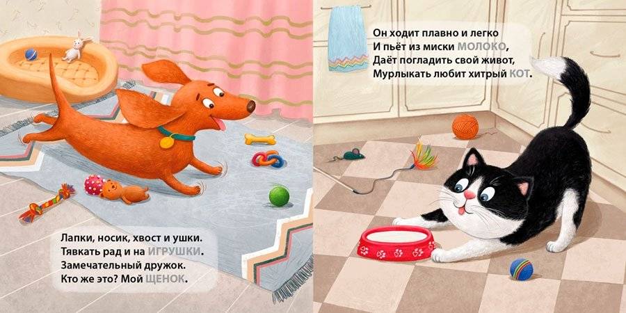 Книжки - картонки. Домашние животные. Загадки-рифмы фото книги 3
