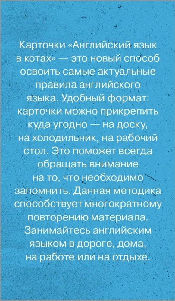Английский язык в котах. Полезные карточки фото книги 2