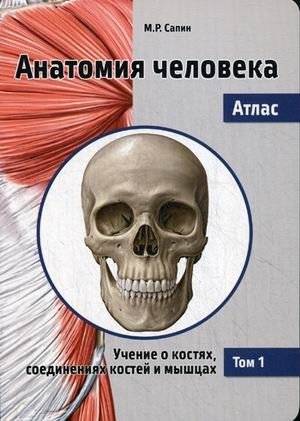 Анатомия человека. Атлас. Учебное пособие. В 3-х томах. Том 1: Учение о костях, соединениях костей и мышцах