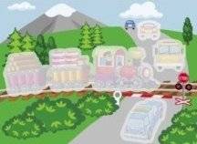 Многоразовые водные раскраски. Выпуск 4. Паровозик | Reusable Water Coloring Book. Issue 4. Little Train