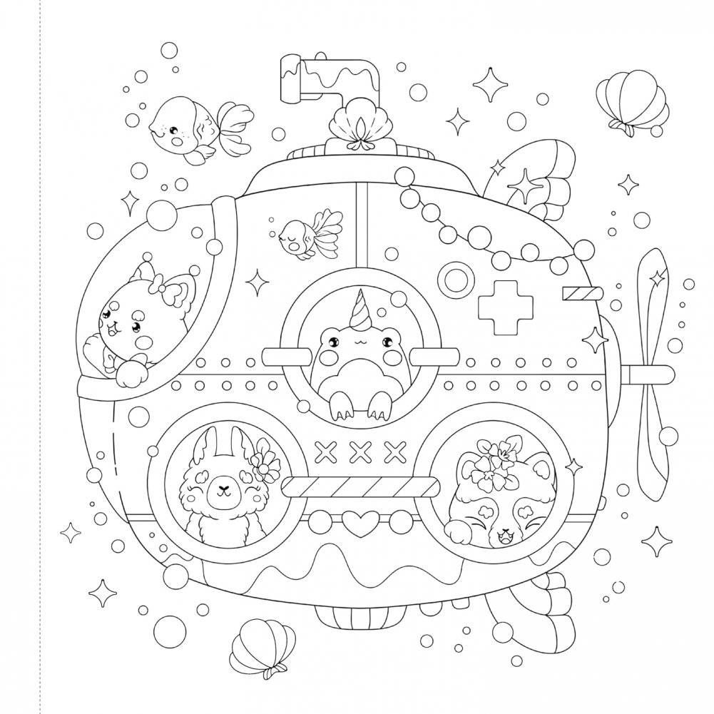 Manga Sparkle: Mermaid City. A Shimmery Manga & Anime Style Coloring Book фото книги 3