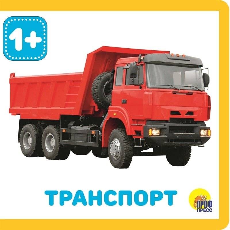 Транспорт, книга для детей от 1 года | Transportation Book for Children from 1 Year Old