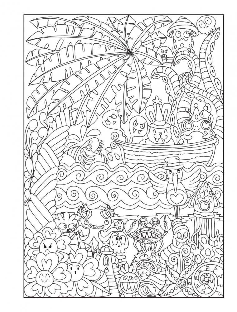 Creative Haven Haunted! Coloring Book фото книги 4