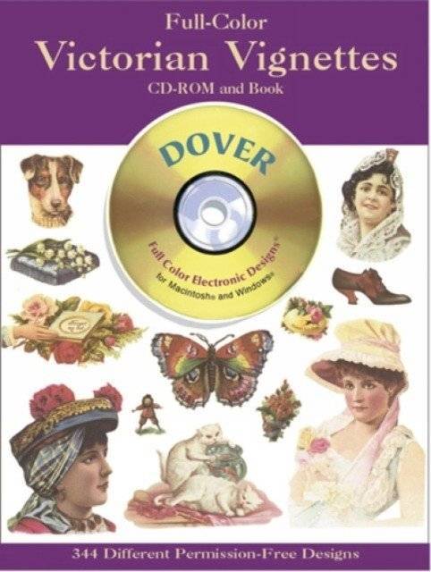 Full-Color Victorian Vignettes CD-ROM and Book | Full-Color Victorian Vignettes