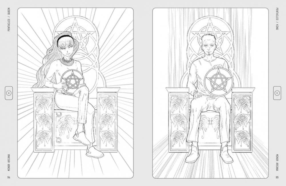 Manga Tarot: a Colouring Book фото книги 5
