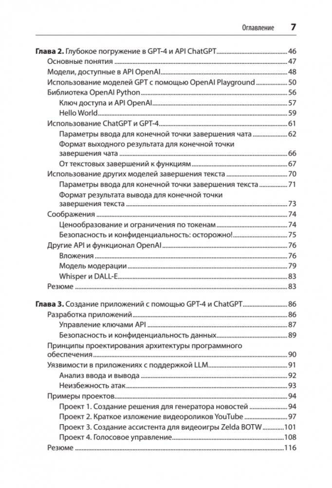 Разработка приложений на базе GPT-4 и ChatGPT фото книги 3
