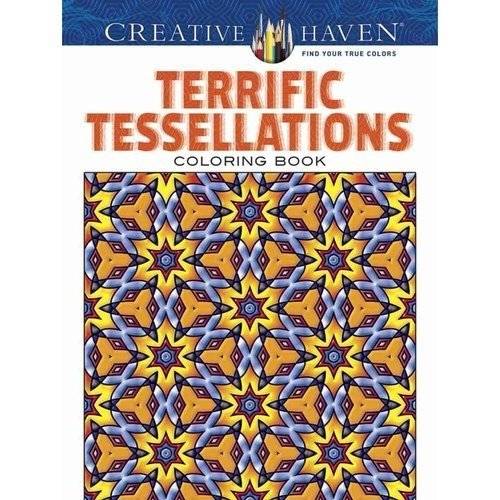 Раскраска "Потрясающие Тесселяции" | Terrific Tessellations Coloring Book