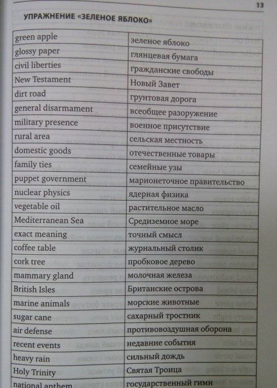 Упражнения для синхрониста. Зеленое яблоко. Самоучитель устного перевода с английского языка на русский фото книги 5