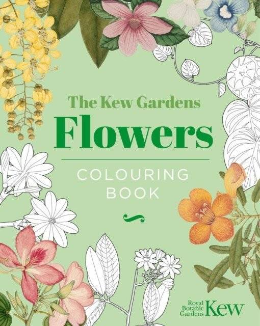 Книга-раскраска «Цветы Кью Гарденс» | The Kew Gardens Flowers Colouring Book