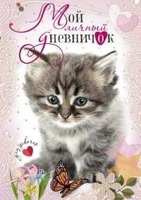 Котенок с бабочкой. Дневничок | Kitten with a Butterfly. Little Diary