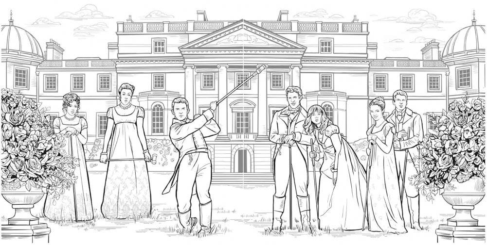 Bridgerton: The Official Coloring Book фото книги 4