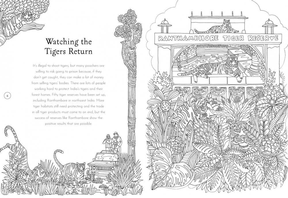 Return of the Wild Colouring Book фото книги 4