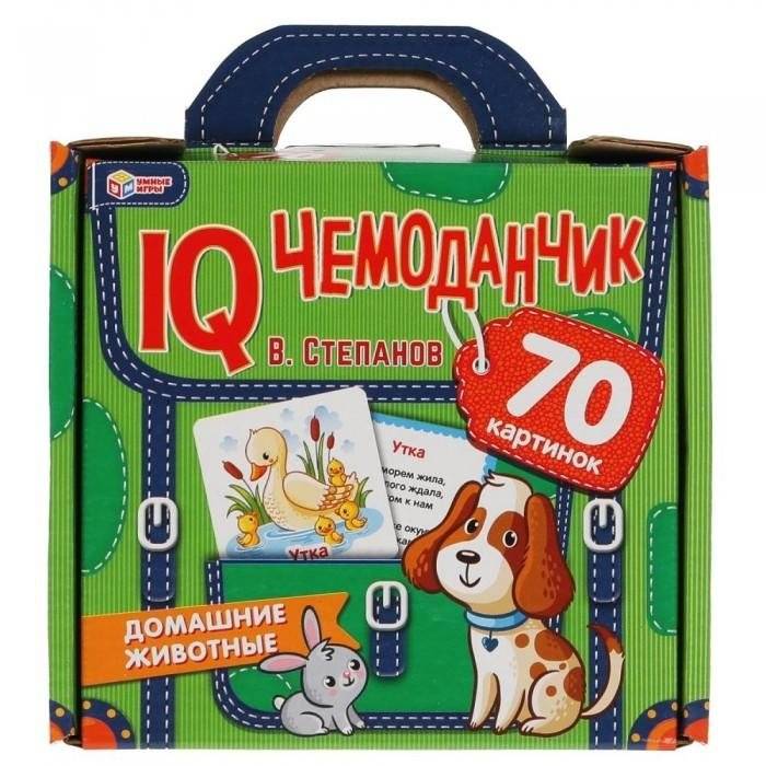 IQ чемоданчик. Умные игры. Домашние животные. 35 карточек в чемоданчике | IQ Suitcase: Smart Games - Pets (35 Cards)