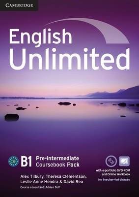 English Unlimited. Pre-intermediate Coursebook with e-Portfolio and Online Workbook Pack | English Unlimited Pre-intermediate Coursebook with e-Portfolio and Online Workbook Pack