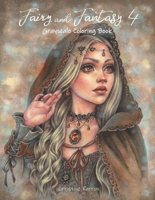 Fairy and Fantasy 4 Grayscale Coloring Book | Fairy and Fantasy 4 Grayscale Coloring Book