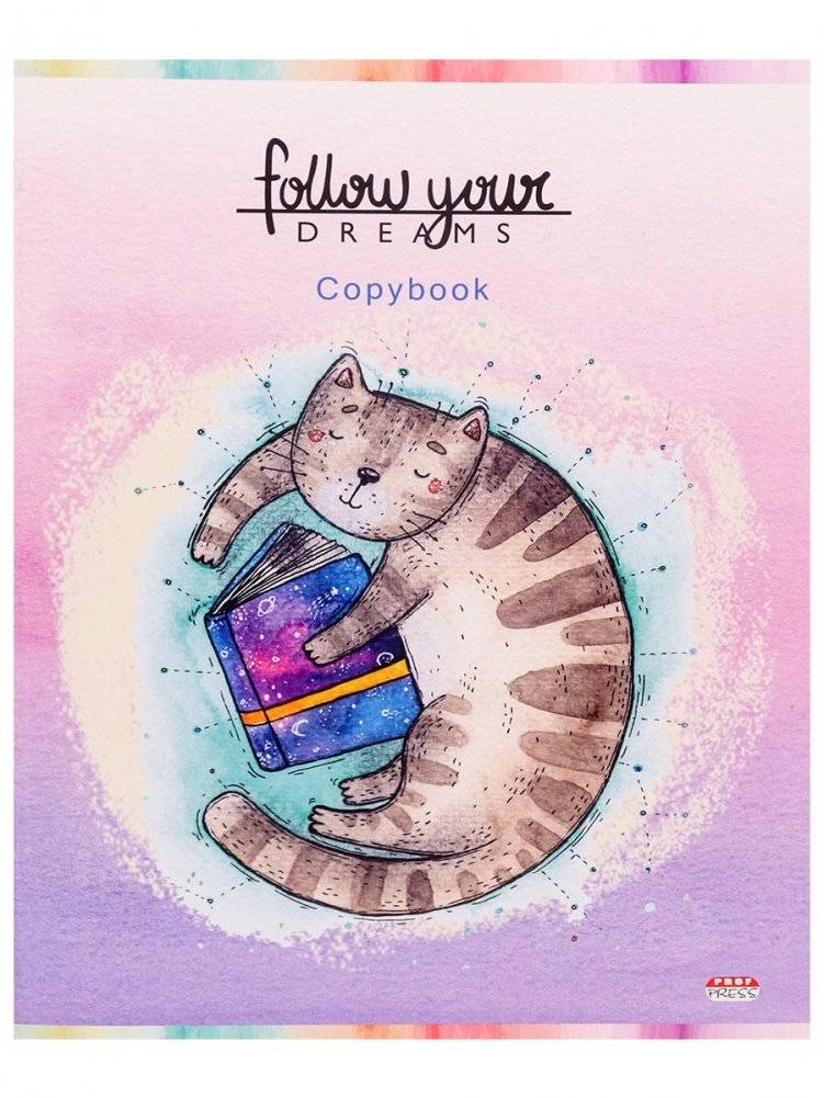 Тетрадь "Коты-друзья", А5, 48 листов, клетка фото книги 4