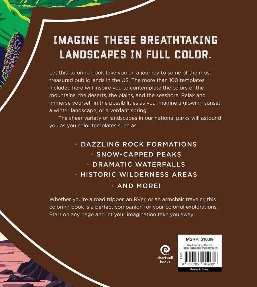 National parks coloring book фото книги 2