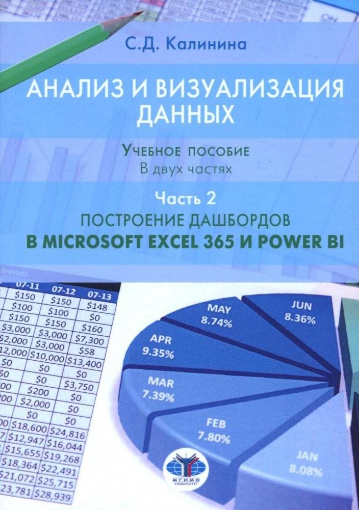 Анализ и визуализация данных. Учебное пособие. В 2 частях. Часть 2. Построение дашбордов в Microsoft Excel 365 и Power BI | Data Analysis and Visualization: Part 2 - Building Dashboards in Microsoft Excel 365 and Power BI