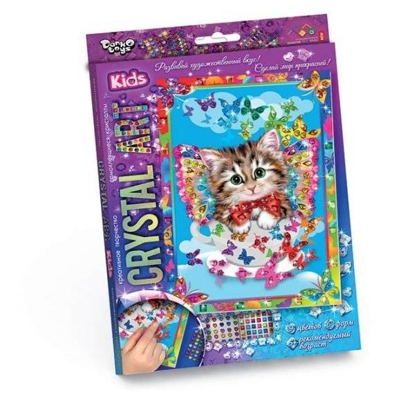 Набор креативного творчества "Crystal Art. Котенок" | Crystal Art Kit – Cat Edition