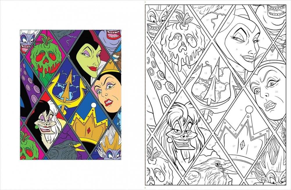 Disney Villains Color-By-Number фото книги 5