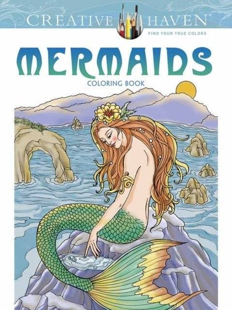 Creative Haven Mermaids Coloring Book | Mermaids Coloring Book