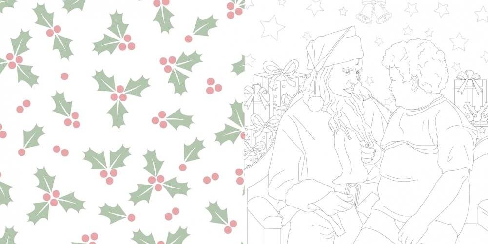 Merry Masterpieces: Coloring Christmas Movie Magic фото книги 5