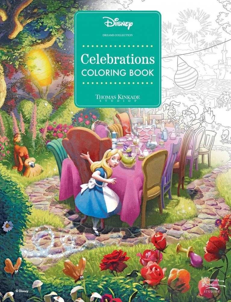 Disney Dreams Collection: Альбом для раскрашивания от Thomas Kinkade Studios | Disney Dreams Collection: Thomas Kinkade Studios Coloring Book