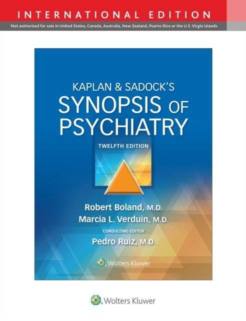 Синапсис по психиатрии Kaplan & Sadock. 12-е изд. | Kaplan & Sadock's Synopsis of Psychiatry. 12th ed.