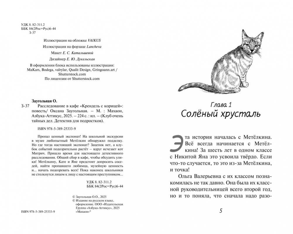 Расследование в кафе «Крендель с корицей» фото книги 5