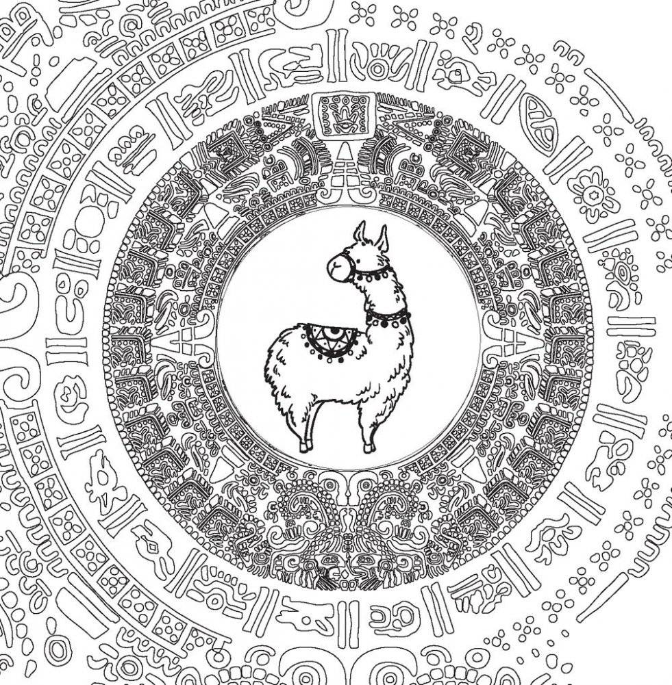 Ламы. No drama. Color lama. Раскраска-антистресс для творчества и вдохновения фото книги 3