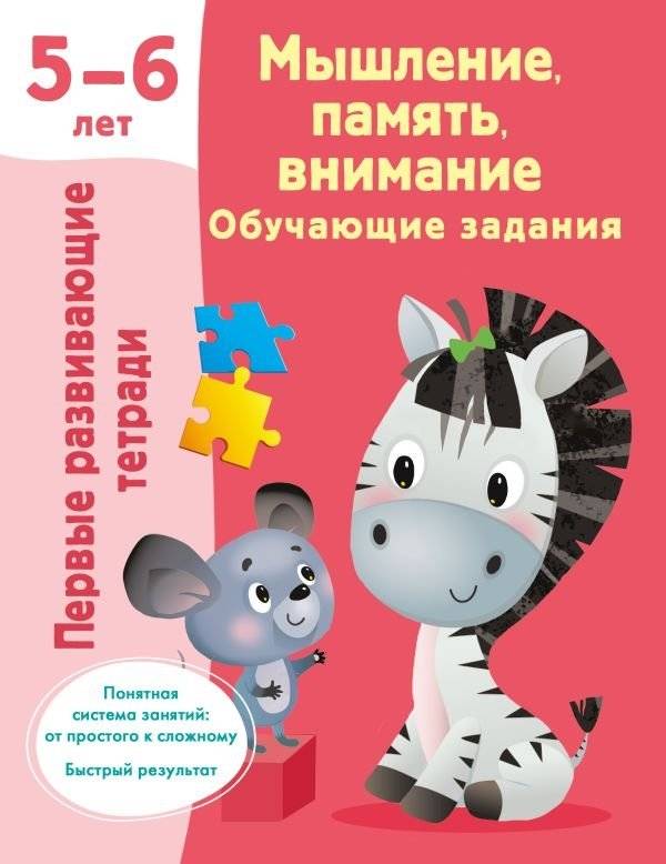 Мышление, память, внимание. Обучающие задания. 5-6 лет | Thinking, memory, attention. Educational tasks. 5-6 years