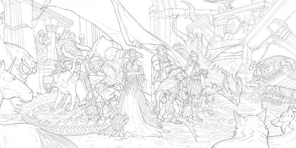 The Dungeons & Dragons Coloring Book фото книги 2