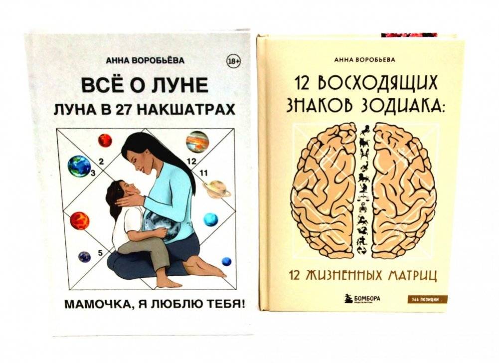 Все о Луне. Луна в 27 накшатрах; 12 восходящих знаков Зодиака (комплект из 2-х книг) | All About the Moon: The Moon in 27 Nakshatras & 12 Ascendant Zodiac Signs (2-Book Set)