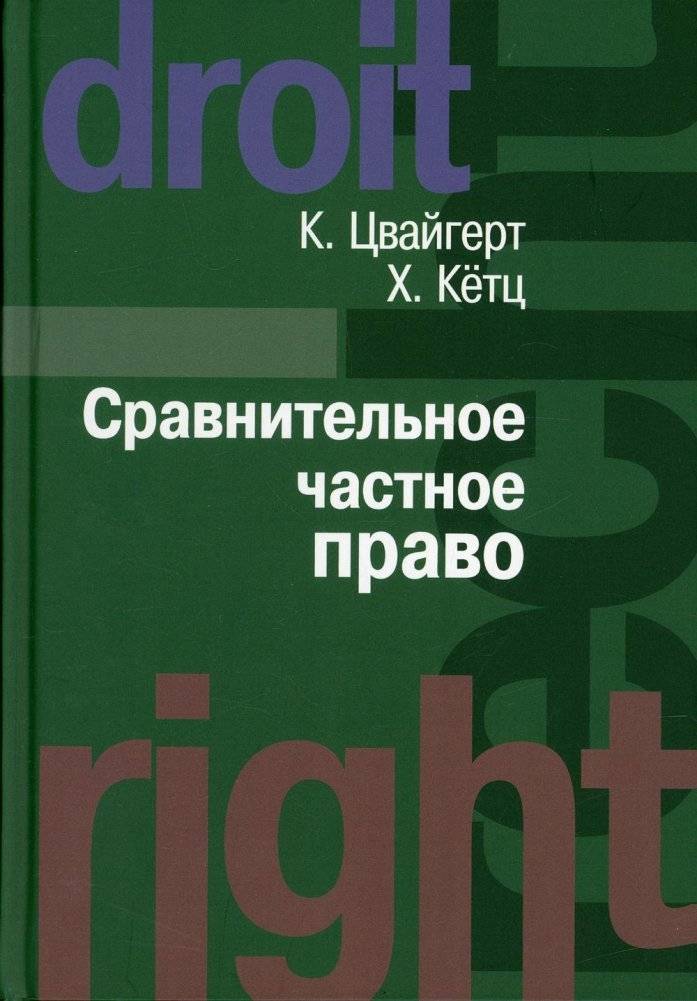 Сравнительное частное право. В 2-х томах. Том I. Основы. Том II. Договор. Неосновательное обогащение | Comparative Private Law: Volume I. Foundations. Volume II. Contract. Unjust Enrichment
