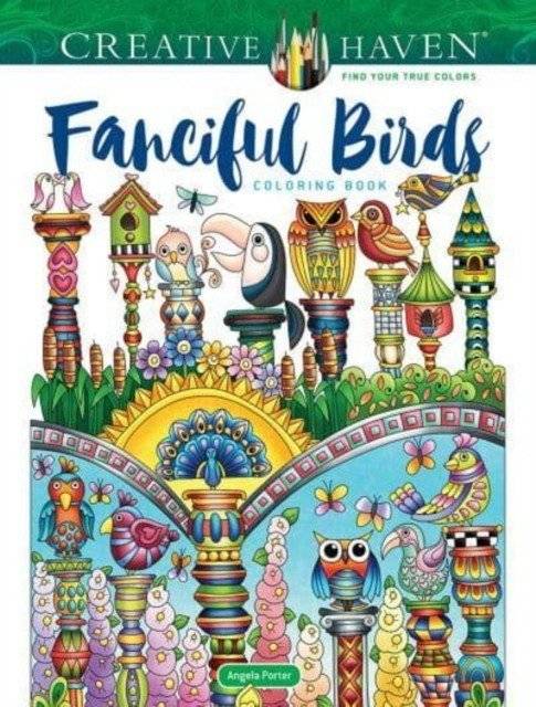 Creative Haven Fanciful Birds coloring book | Creative Haven Fanciful Birds Coloring Book