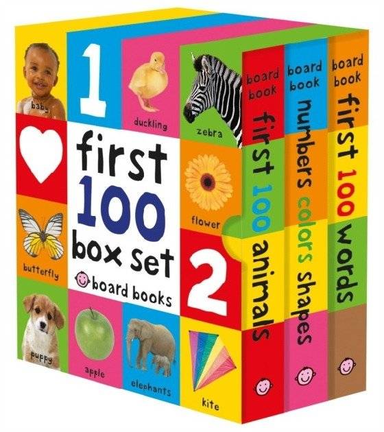 First 100 Slipcase. 3 Small Board Books Without Padded Cover (количество томов: 3) | First 100 Slipcase: 3 Small Board Books (Unpadded Cover)