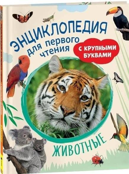 Животные. Энциклопедия для первого чтения с крупными буквами | Animals: First Reading Encyclopedia with Large Print