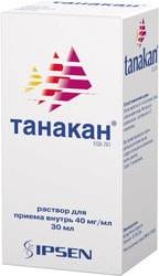 Ipsen Tanakan solution, 40 mg / ml, 30 ml.