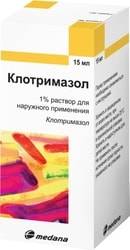 Clotrimazole Medana Solution, 1%, 15 ml.