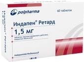 Polpharma Indapen Retard, 1.5 mg, 60 tablets